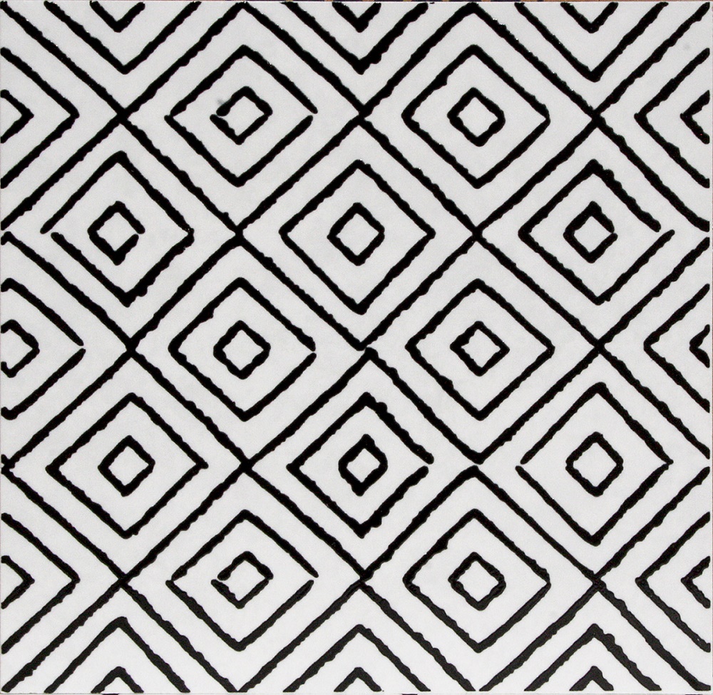 Декоративные элементы Terratinta Stonemarble White Erik 03 TTSMWH03ERv, цвет чёрно-белый, поверхность матовая, квадрат, 150x150