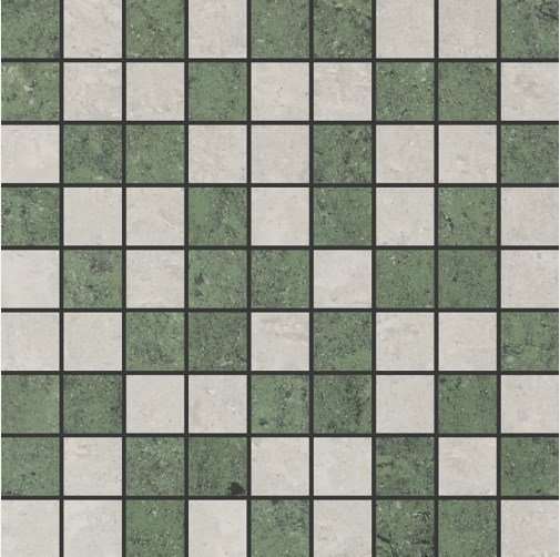Мозаика Grasaro Travertino G-410(450)/PR/m01, цвет зелёный, поверхность полированная, квадрат, 300x300