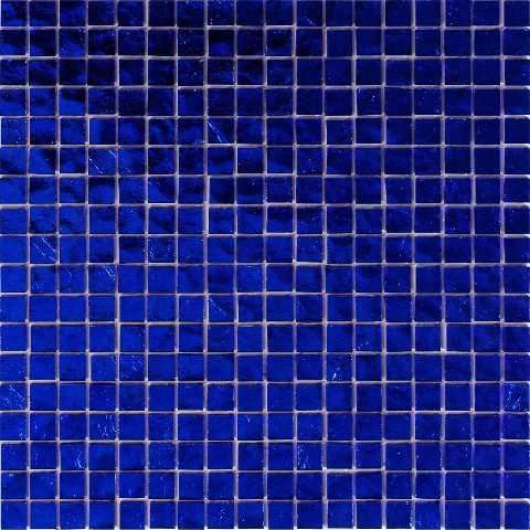 Мозаика Alma Mosaic Beauty BD52, цвет синий, поверхность глянцевая, квадрат, 150x150