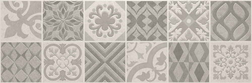 Керамическая плитка Benadresa Mosaico Vintage Silver, цвет серый, поверхность матовая, прямоугольник, 300x900