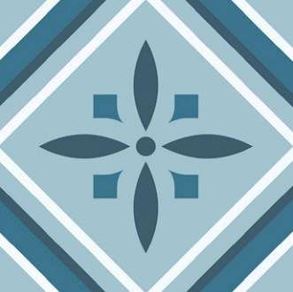 Керамогранит Heralgi Gio Jamila Cold, цвет синий, поверхность матовая, квадрат, 200x200