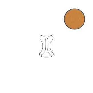 Спецэлементы Ce.Si Metro Angolo Finale Int. Miele, цвет оранжевый, поверхность глянцевая, прямоугольник, 50x25