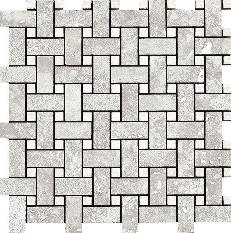 Мозаика La Fabbrica Imperial Intreccio Alabastrino Nat 155311, цвет серый, поверхность матовая, квадрат, 300x300