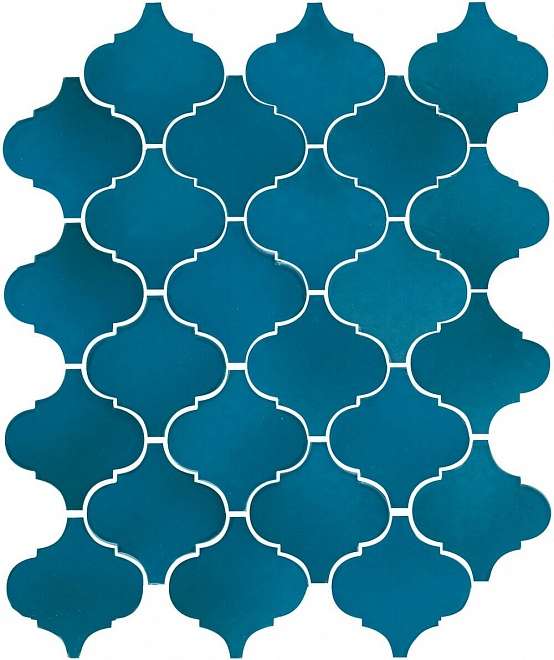 Керамическая плитка Kerama Marazzi Арабески Майолика синий 65007, цвет синий, поверхность глянцевая, арабеска, 260x300