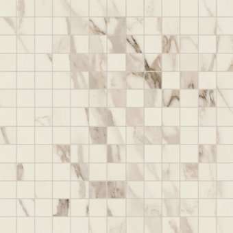 Мозаика Caesar Anima Calacatta Oro Comp. F ACKM, цвет белый, поверхность полированная, квадрат, 300x300