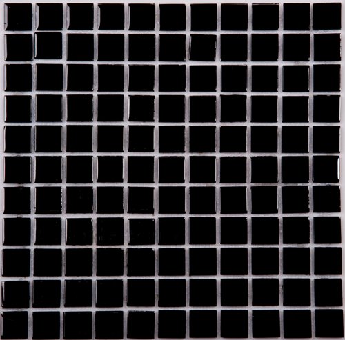 Мозаика NS Mosaic JH-401, цвет чёрный, поверхность глянцевая, квадрат, 300x300