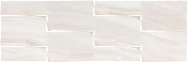 Керамическая плитка Argenta Lira Prisma White, цвет белый, поверхность глянцевая, прямоугольник, 250x750