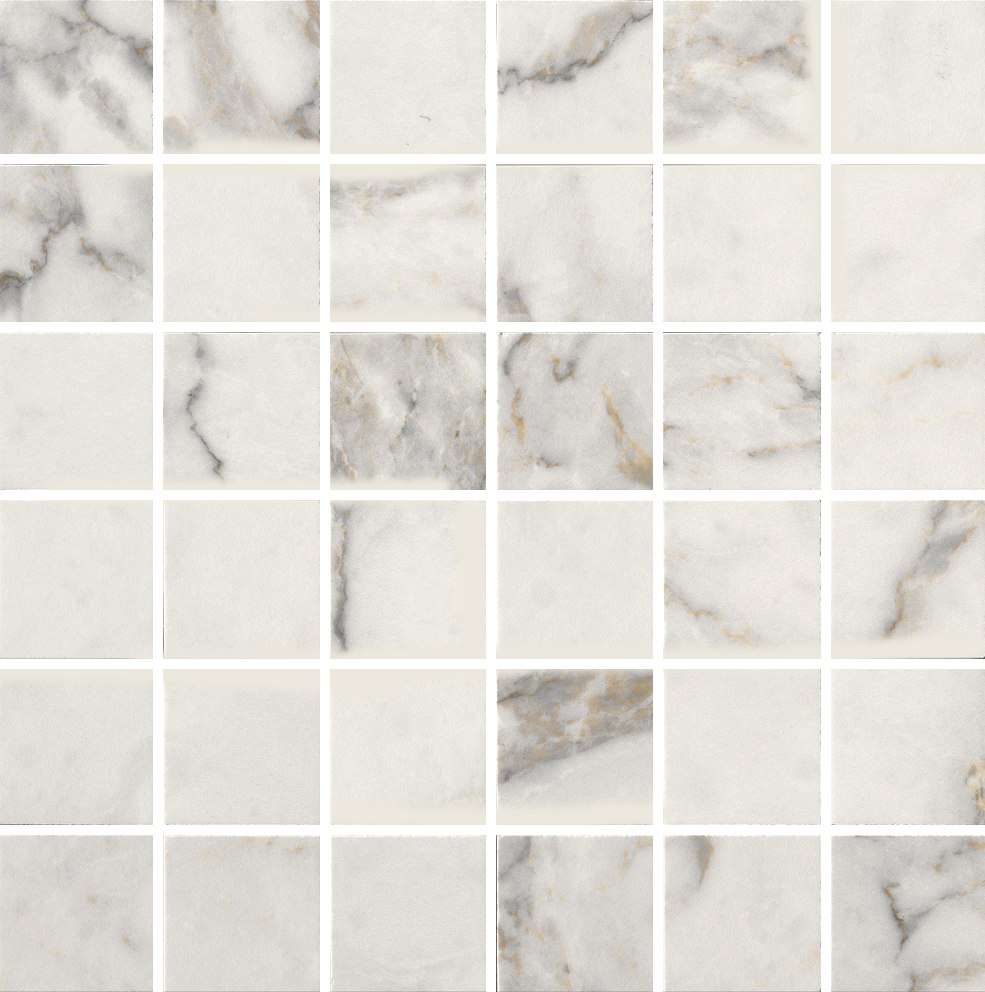 Мозаика Serenissima Magistra Mos Paonazzetto Lux (5X5) 1063477, цвет белый, поверхность полированная, квадрат, 300x300