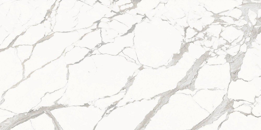 Широкоформатный керамогранит Graniti Fiandre Maximum Marmi Calacatta Light Semilucidato, цвет белый, поверхность лаппатированная, прямоугольник, 1500x3000