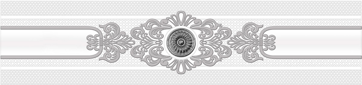 Бордюры Eurotile Insomnia Border 685, цвет серый, поверхность глянцевая, прямоугольник, 70x300