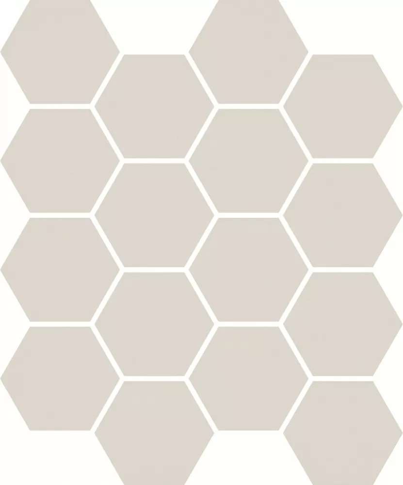 Мозаика Paradyz Uniwersalna Mozaika Prasowana Grys Hexagon, цвет серый, поверхность матовая, шестиугольник, 220x255