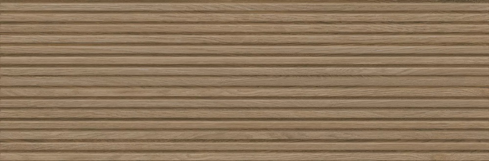 Керамогранит Ragno Richmond Struttura 3D Woody Rovere Rett RAHG, цвет коричневый, поверхность матовая рельефная, прямоугольник, 330x1000