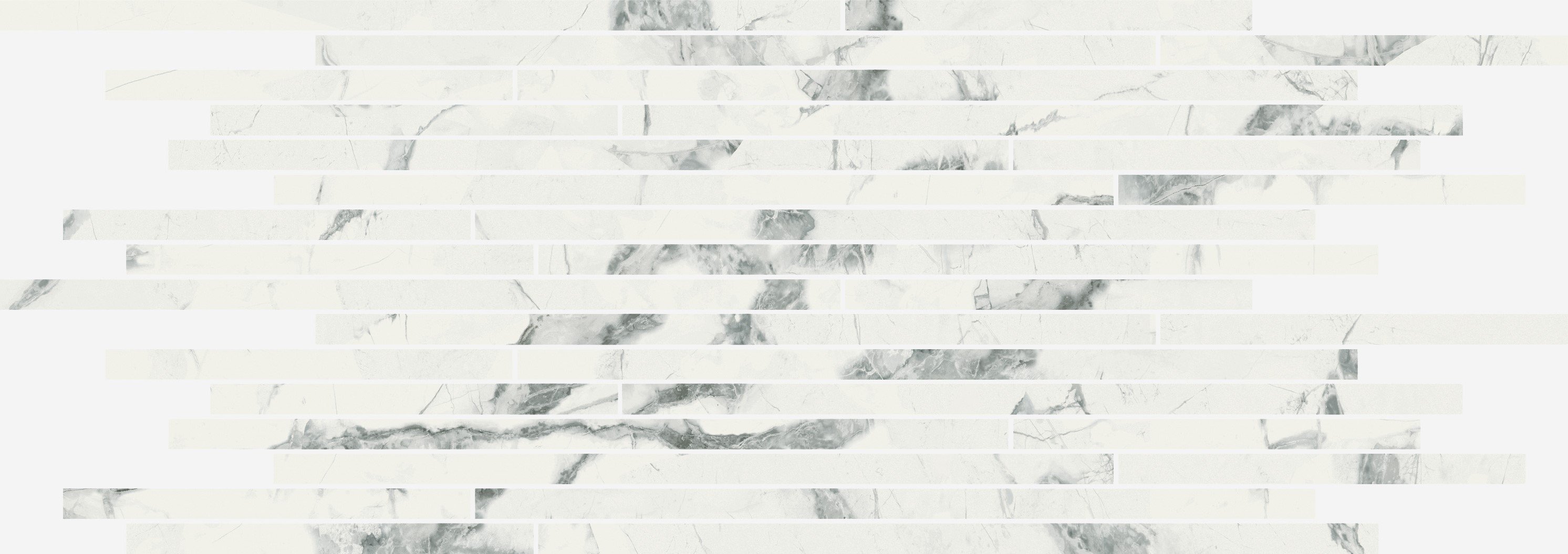 Мозаика Italon Charme Deluxe Invisible Strip Lux 610110000640, цвет белый, поверхность полированная, прямоугольник, 260x750