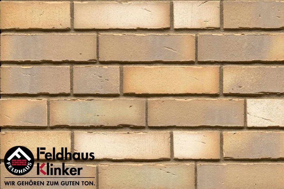 Клинкер Feldhaus Klinker Vario Sabiosa Canuviri R916NF14, цвет жёлтый, поверхность матовая, под кирпич, 71x240