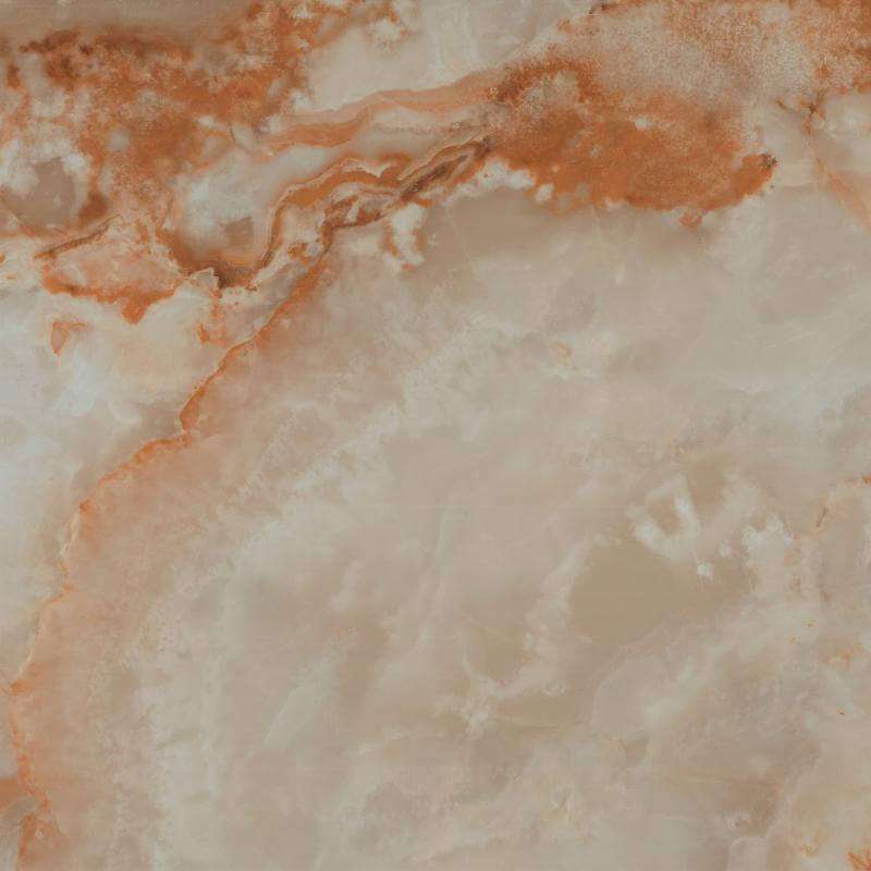Керамогранит Palo Rosa Onix Blanco, цвет оранжевый, поверхность полированная, квадрат, 450x450