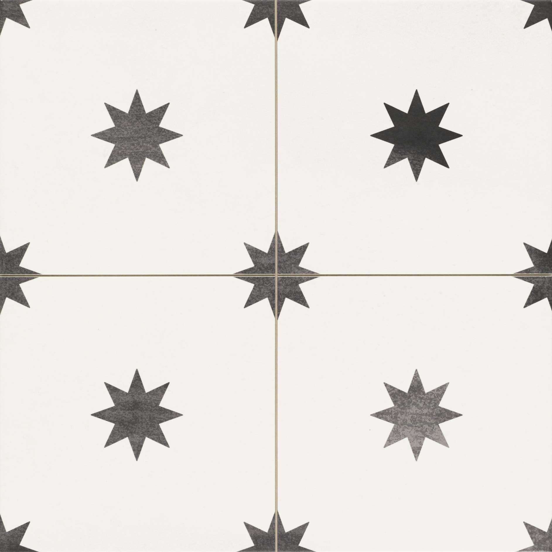 Керамогранит Realonda Star Sage, цвет чёрно-белый, поверхность матовая, квадрат, 442x442