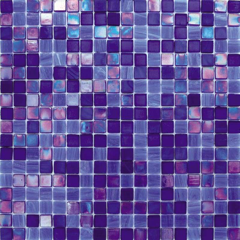 Мозаика Alma Mosaic Nibble 03/Calypso(m), цвет синий, поверхность глянцевая, квадрат, 295x295