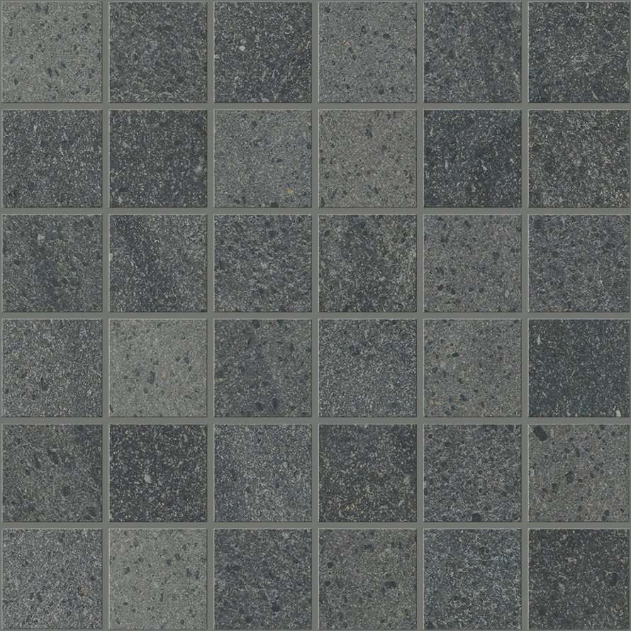 Мозаика Caesar Portraits Stromboli Comp.M ADG0, цвет серый тёмный, поверхность натуральная, квадрат, 300x300