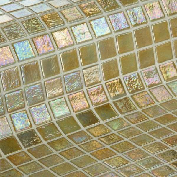 Мозаика Ezarri Iris Arena 3,6x3,6, цвет бежевый, поверхность глянцевая, квадрат, 334x334