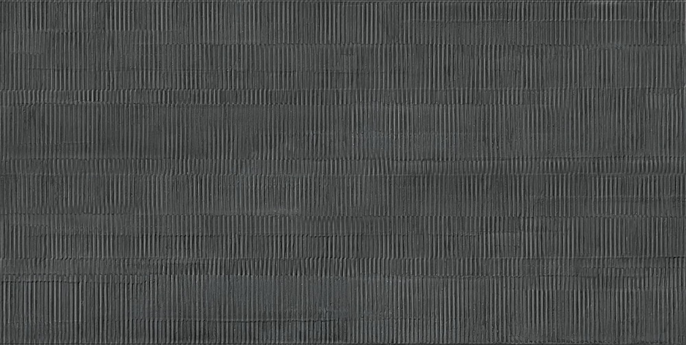 Керамогранит Ergon Pigmento Cardboard Antracite Silktech ELSD, цвет чёрный, поверхность матовая рельефная, прямоугольник, 600x1200