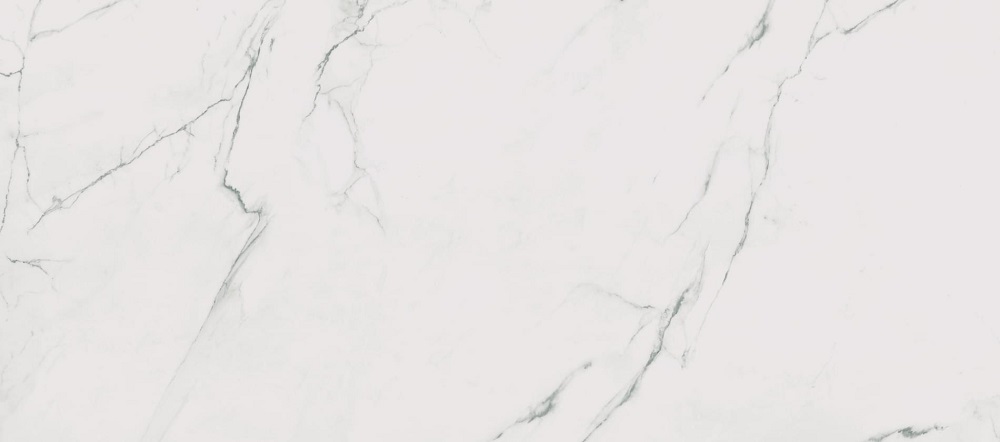 Широкоформатный керамогранит Flaviker Supreme Evo Pure Statuario Lux PF60008804, цвет белый, поверхность полированная, прямоугольник, 1200x2800