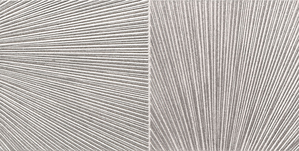 Декоративные элементы Tubadzin D-Artemon 2, цвет серый, поверхность рельефная, прямоугольник, 308x608