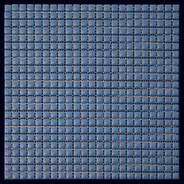 Мозаика Natural Mosaic Flex W-81 (Стекло), цвет синий, поверхность глянцевая, квадрат, 315x315