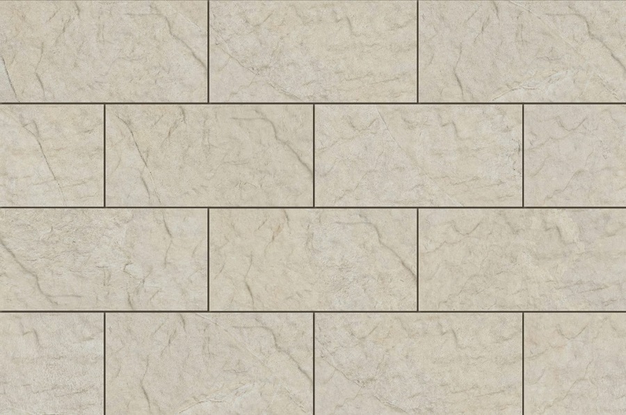 Керамическая плитка Cerrad Torstone Bianco, цвет белый, поверхность матовая, прямоугольник, 148x300