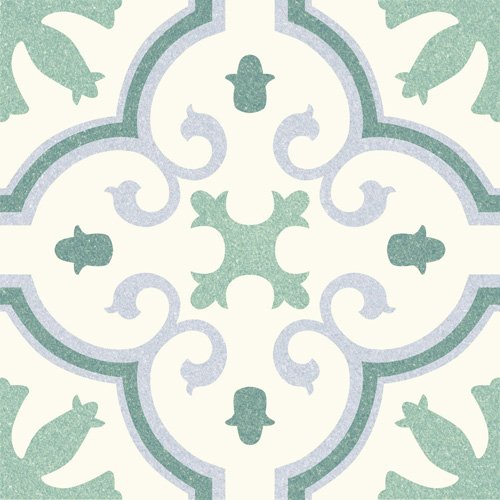 Керамогранит Codicer Riviera Montecarlo Green, цвет зелёный, поверхность сатинированная, квадрат, 250x250