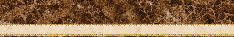 Бордюры Navarti Crema Marfil Moldura Oka, цвет коричневый бежевый, поверхность глянцевая, прямоугольник, 40x250