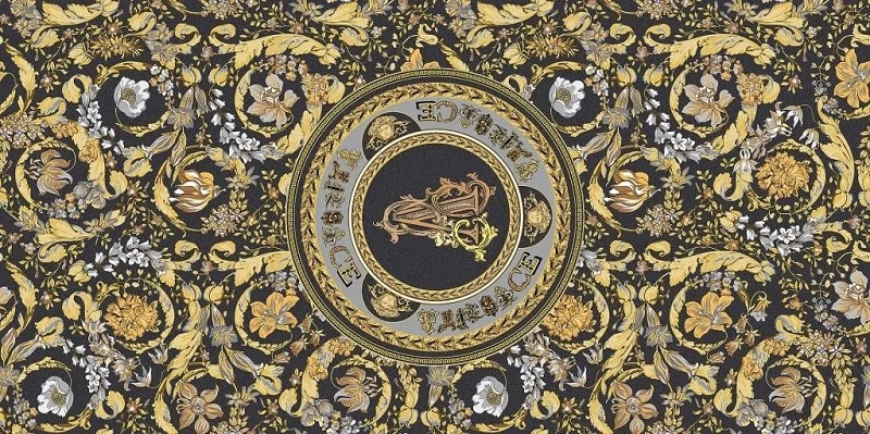 Декоративные элементы Versace Icons Virtus Gala Black-Gold G0028347, цвет разноцветный, поверхность матовая, прямоугольник, 600x1200