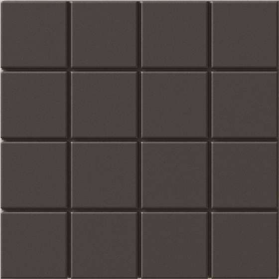 Керамогранит Wow Raster Grid S Basalt 131369, цвет чёрный, поверхность матовая, квадрат, 150x150