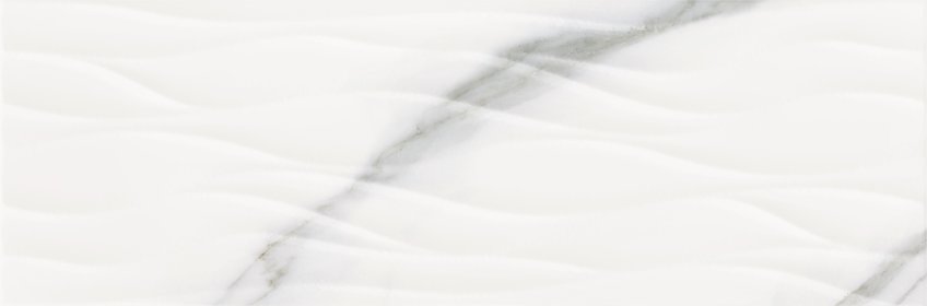 Керамическая плитка Benadresa Caspio Decor Nami, цвет белый, поверхность глянцевая, прямоугольник, 280x850