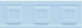 Бордюры Grazia Boiserie Square Indaco Matt. SQ11, цвет голубой, поверхность матовая, прямоугольник, 65x200