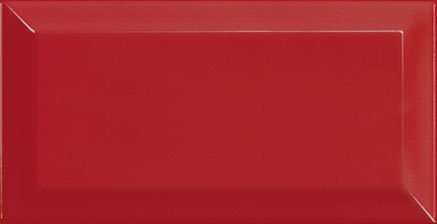 Керамическая плитка Equipe Metro Rosso 20123, цвет красный, поверхность глянцевая, кабанчик, 100x200