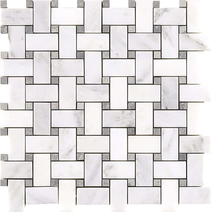 Мозаика L'Antic Colonial Victorian Trenzado Marmara Gris L241713351, цвет серый, поверхность матовая, квадрат, 300x300
