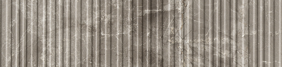 Керамогранит Piemme Majestic Brick Stripes Sup.Grey Nat 02641, цвет чёрный, поверхность 3d (объёмная), прямоугольник, 75x300