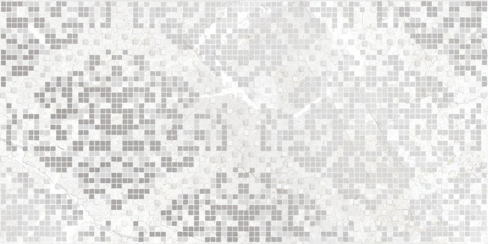 Декоративные элементы Cersanit Dallas орнамент светло-серый A15924, цвет серый, поверхность глянцевая, прямоугольник, 298x598