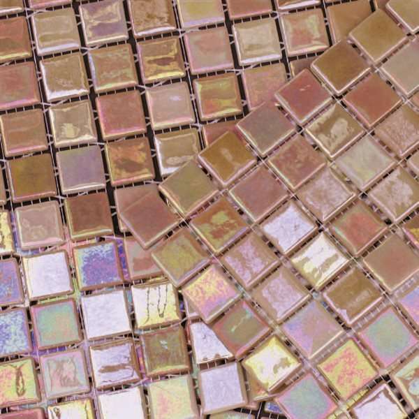 Мозаика Mosavit Acquaris Sandal, цвет коричневый, поверхность глянцевая, квадрат, 316x316
