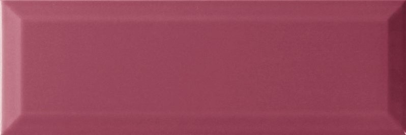Керамическая плитка Monopole Bisel Malva, цвет бордовый, поверхность глянцевая, кабанчик, 100x300