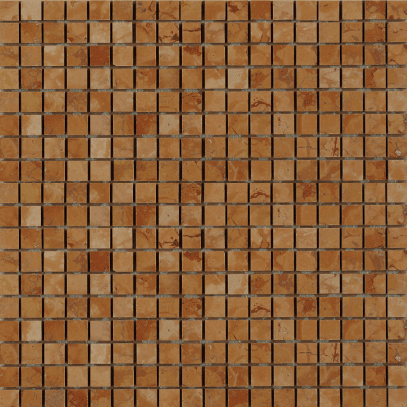 Мозаика Art & Natura Marble Mosaic Rosso Verona, цвет коричневый, поверхность глянцевая, квадрат, 305x305