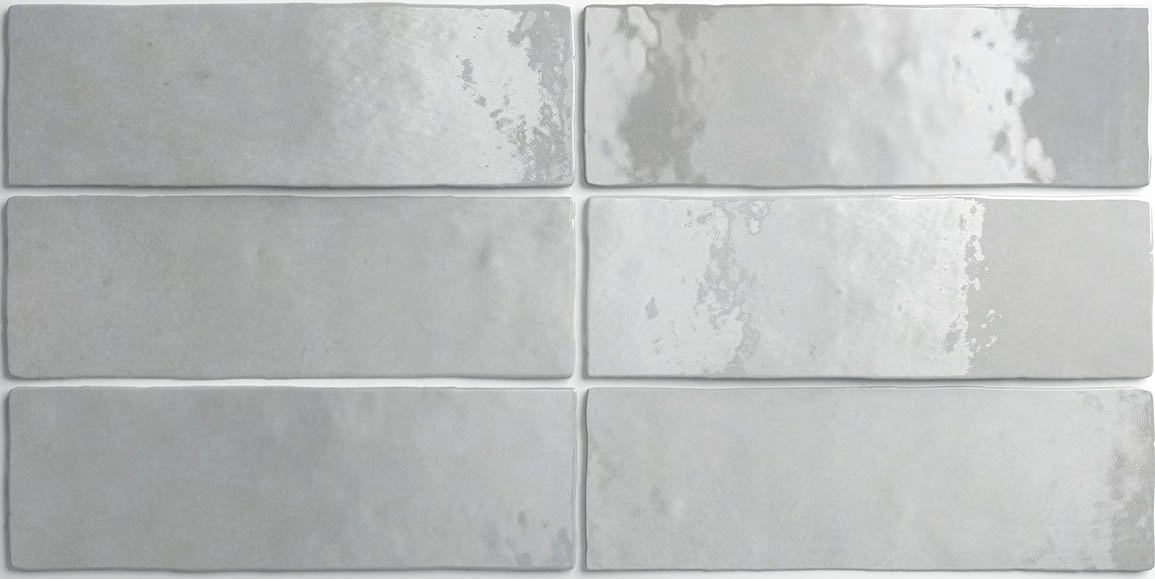 Керамическая плитка Equipe Artisan Alabaster 24469, цвет серый, поверхность глянцевая, прямоугольник, 65x200