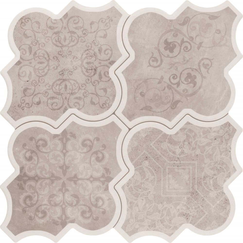 Декоративные элементы Realonda Eternity Deco Gris, цвет серый, поверхность матовая, квадрат, 450x450