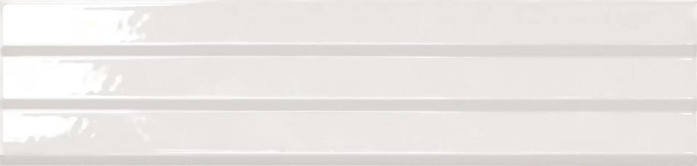 Керамическая плитка Flaviker Flow White Gloss PF60011940, цвет белый, поверхность глянцевая, прямоугольник, 60x250