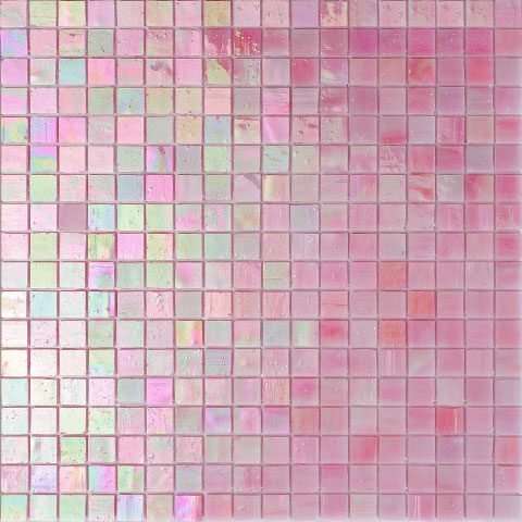 Мозаика Alma Mosaic Smalto SM48, цвет розовый, поверхность глянцевая, квадрат, 150x150