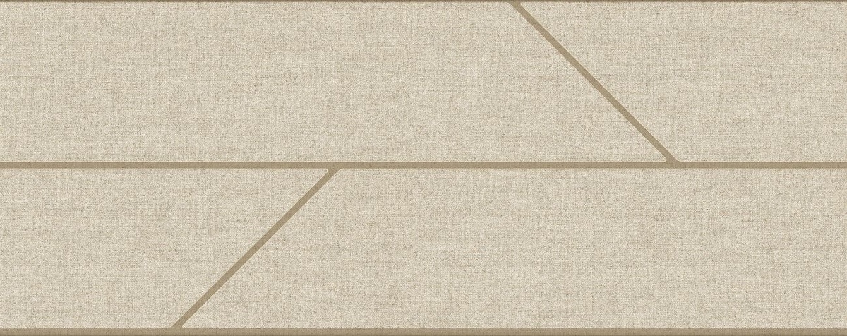 Керамическая плитка Porcelanosa Tailor Taupe Deco 100337365, цвет белый, поверхность матовая, прямоугольник, 596x1500