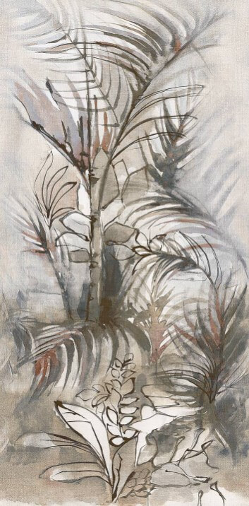 Декоративные элементы Fondovalle Dream Jungle, цвет серый, поверхность матовая, прямоугольник, 1200x2780