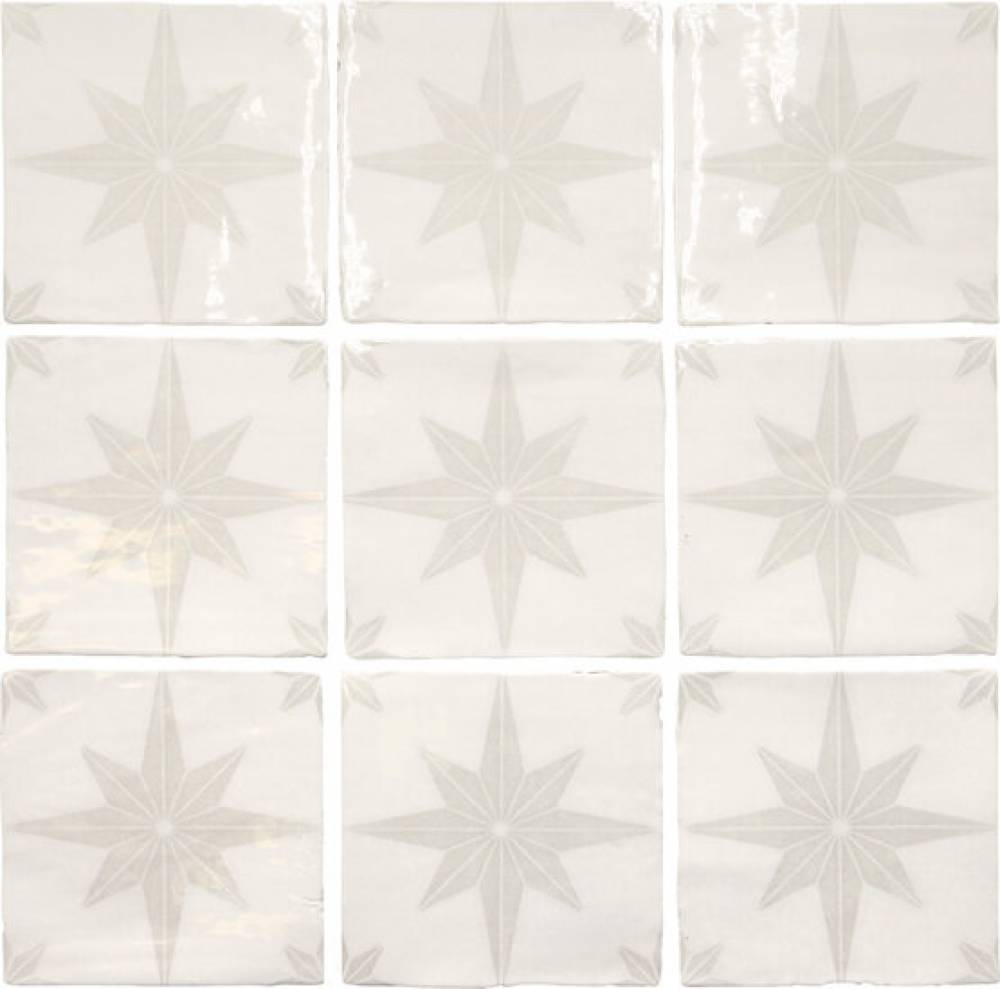 Керамическая плитка APE Fado Carmo White, цвет белый, поверхность глянцевая, квадрат, 130x130