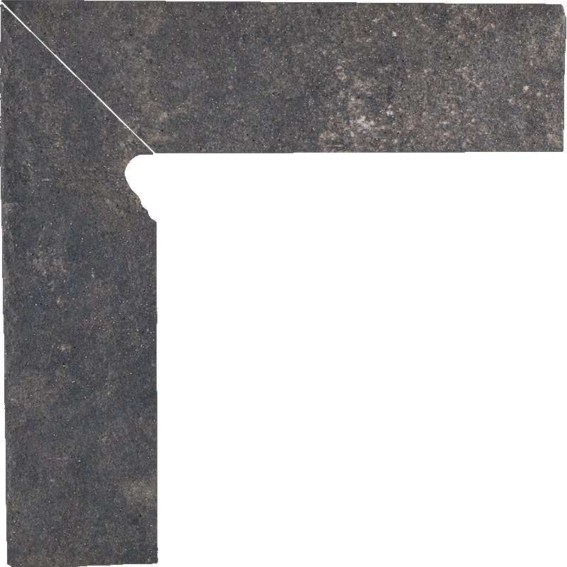 Бордюры Paradyz Viano Antracite Cokol 2 El.-Lewy, цвет серый, поверхность матовая, прямоугольник, 81x300
