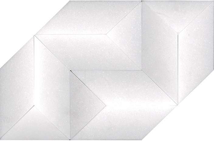 Мозаика L'Antic Colonial Highlands White L241717321, цвет белый, поверхность матовая, прямоугольник, 220x275